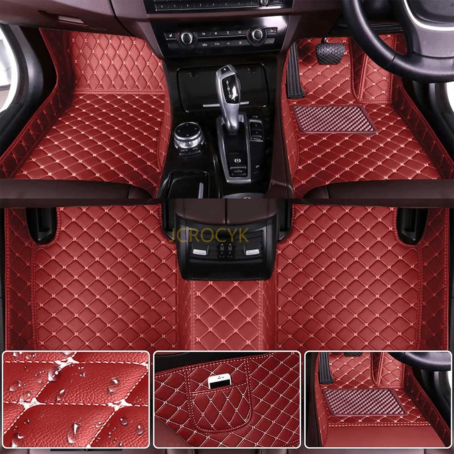 トヨタライズ A200系 フロアマット RAIZE A200A/210A型 車種専用設計 3Dフロアマット PUレザー素材 カーマット 防水仕様 耐汚れ カー用品 保護パーツ 取り付け簡 | ブランド登録なし | 04