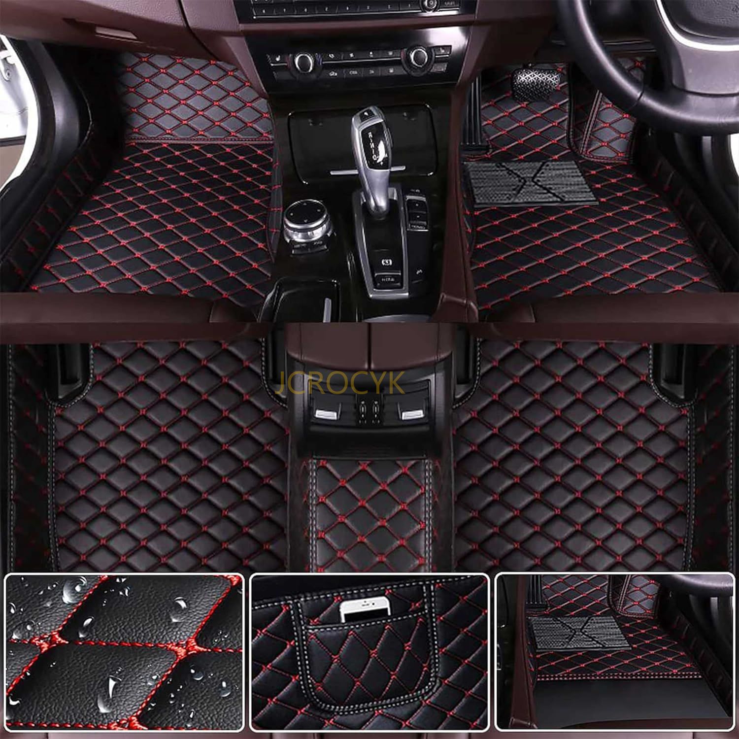 トヨタライズ A200系 フロアマット RAIZE A200A/210A型 車種専用設計 3Dフロアマット PUレザー素材 カーマット 防水仕様 耐汚れ カー用品 保護パーツ 取り付け簡 | ブランド登録なし | 06
