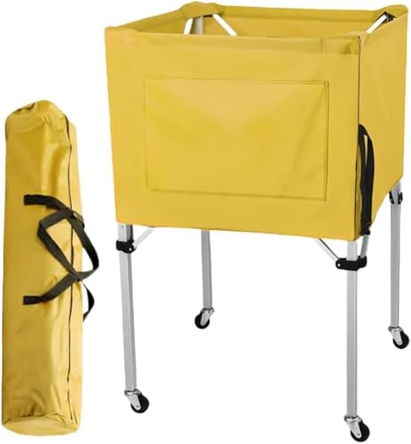 キャスター付き ボール収納カート｜折り畳み式ボールかご カゴ 大容量