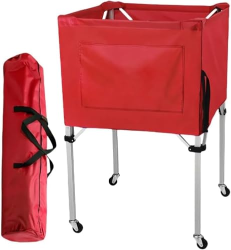 テニス 折りたたみ式ボールカート キャスター付　ボールカゴ　美品 Amazon | QIDUHUQI VOODANS テニスボールカート テニスボールカゴ