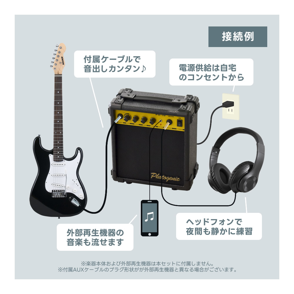 アンプ de トレーニングセット〔 PG-10、ヘッドフォン、シールド