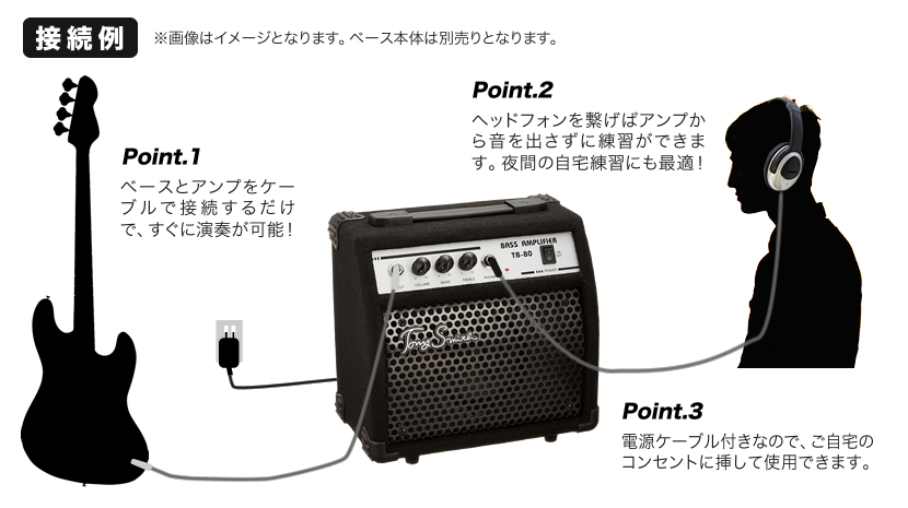 エレキベース用スターターパック〔付属アンプ：10W TB-80〕〔ベース用アンプTB80、チューナー、ギタースタンドなど12点セット〕 :  bastartb80 : サクラ楽器 Yahoo!ショッピング店 - 通販 - Yahoo!ショッピング