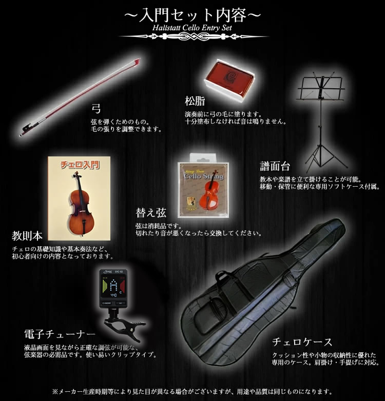 Hallstatt ハルシュタット チェロ HC-450 Hallstatt ハルシュタット チェロ HC-450 入門セット〔大型荷物 沖縄