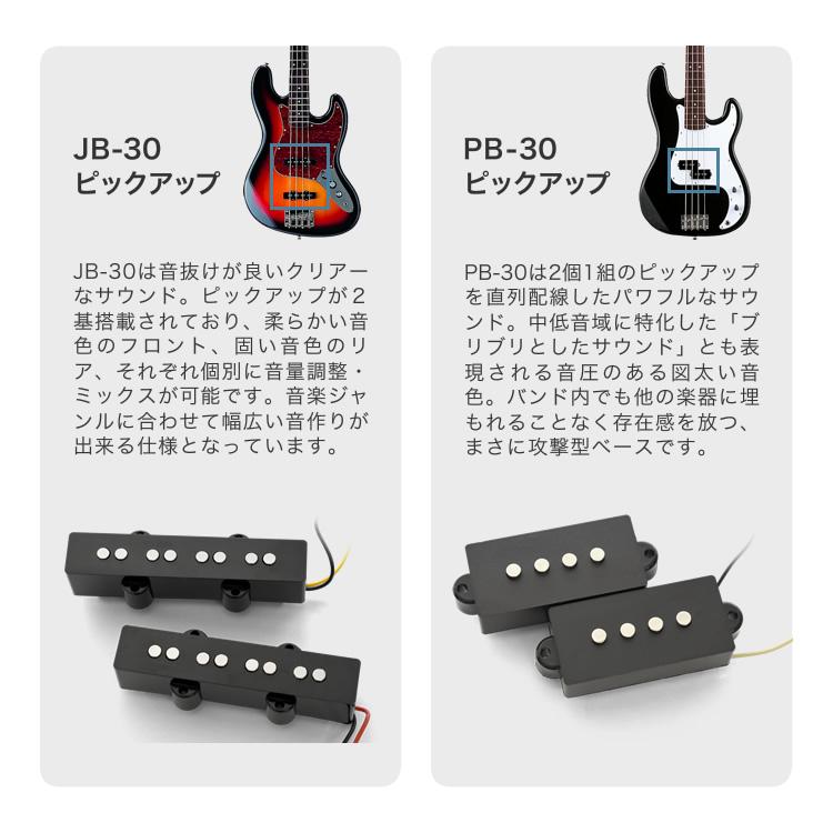 SELDER エレキベース PB-30/JB-30 VOX Pathfinder Bass 10 スーパーリミテッドセット［セルダー 入門セット PB30 JB30］〈大型荷物〉｜sakuragakki｜10