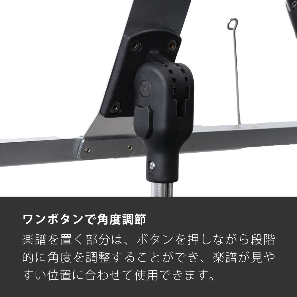 アルミ製 軽量 譜面台 MS-3AL〔ソフトケース付き〕〔MS3AL 譜面立て