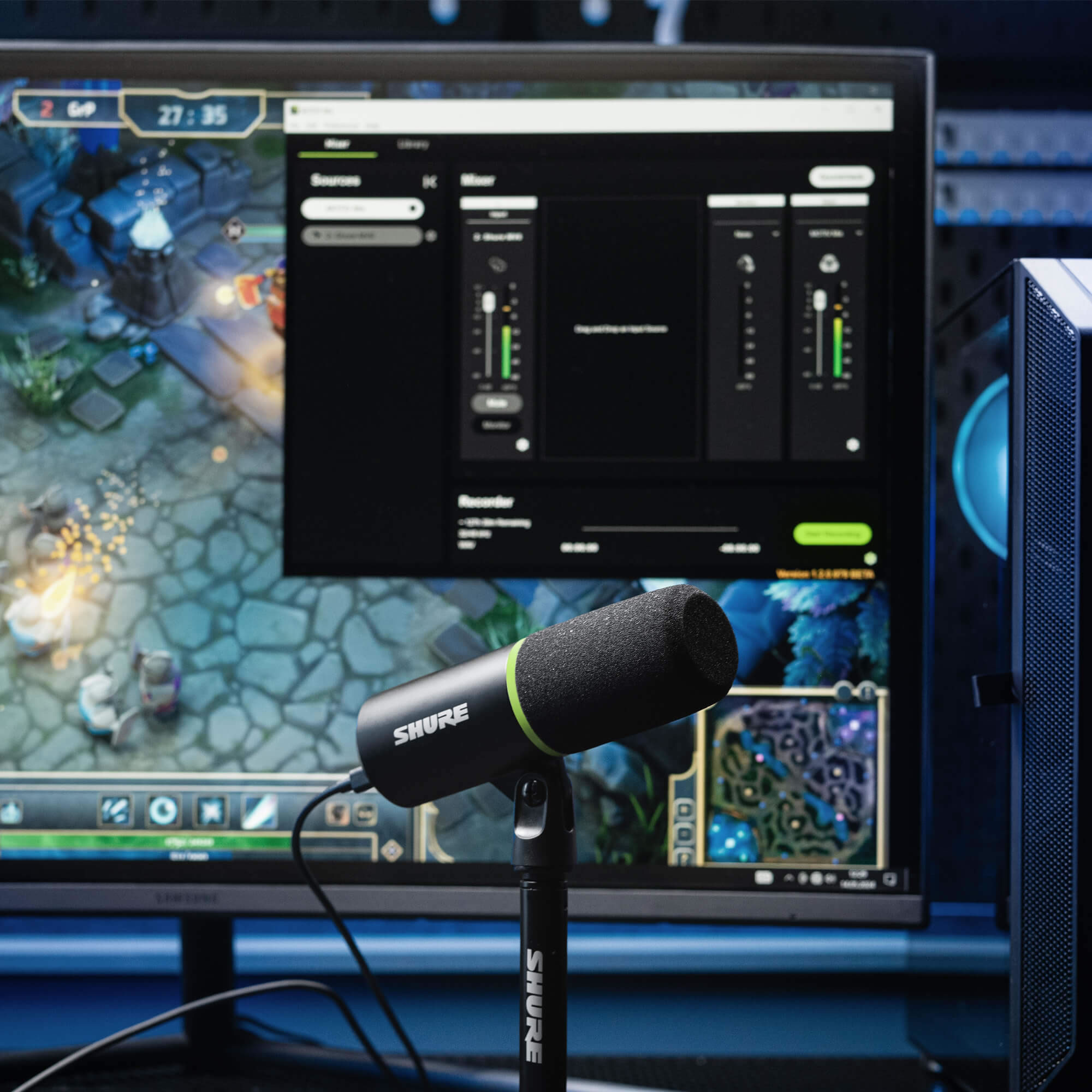 SHURE シュア MV6 (MV6-J) USBゲーミングマイクロホン