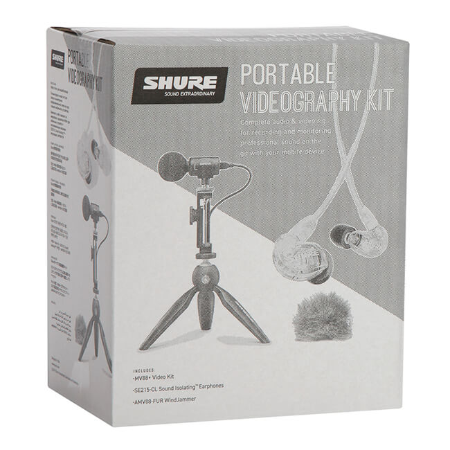 SHURE シュア MV88+ SE215 (MV88+SE215-CL-A) コンデンサーマイク