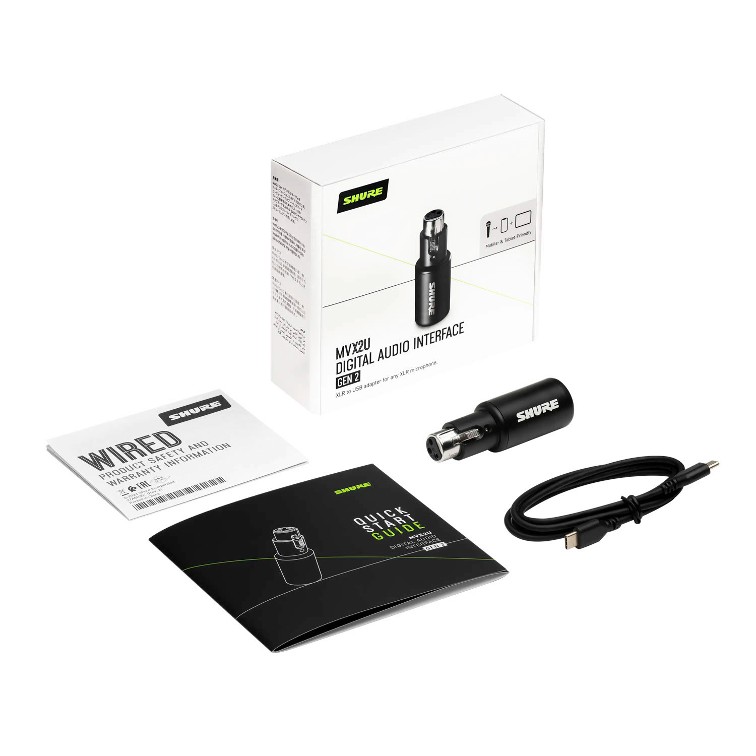 SHURE シュア MVX2U GEN2 オーディオインターフェイス 〔 オーディオ
