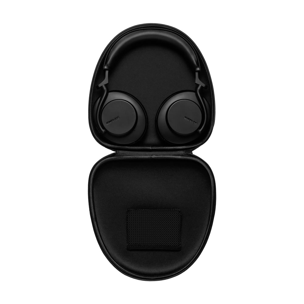 SHURE ワイヤレスヘッドホン ブラック ケース付き SHURE シュア AONIC 50 GEN 2 (SBH50G2-BK-J) ワイヤレス・ノイズ