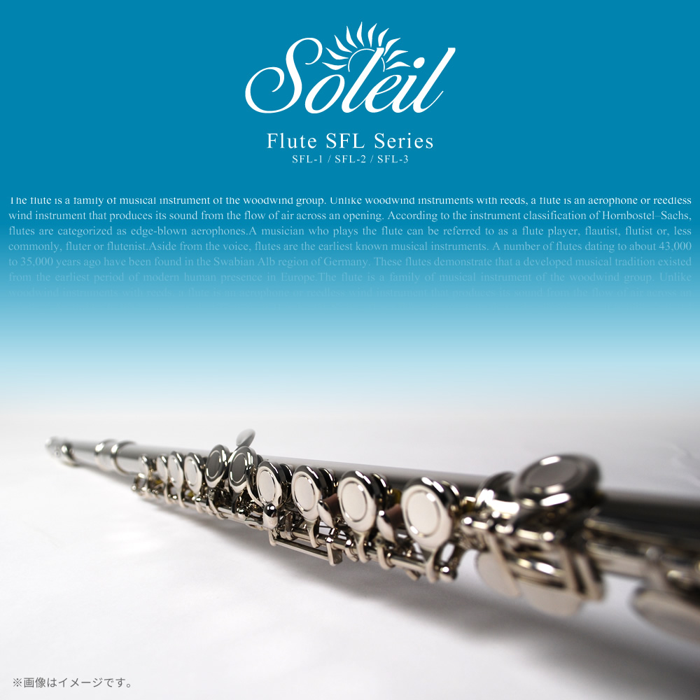 Soleil フルート SFL-1 初心者入門セット［ソレイユ SFL1 木管楽器 横笛 FLUTE］