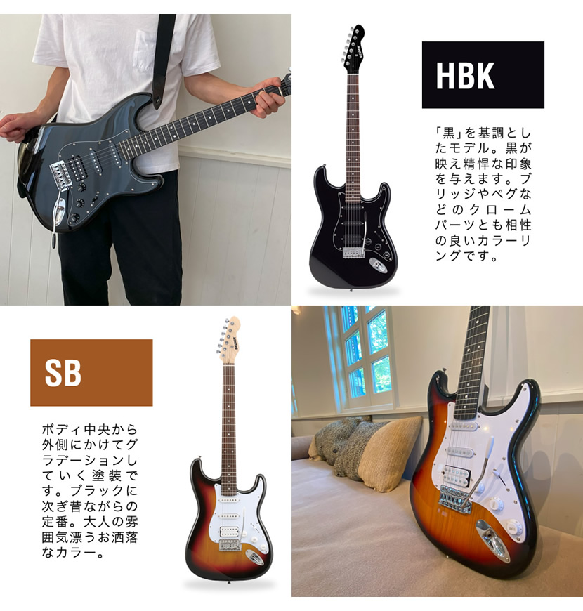 SELDER エレキギター ハムバッカー搭載 STH-20 単品〔ソフトケース付属 