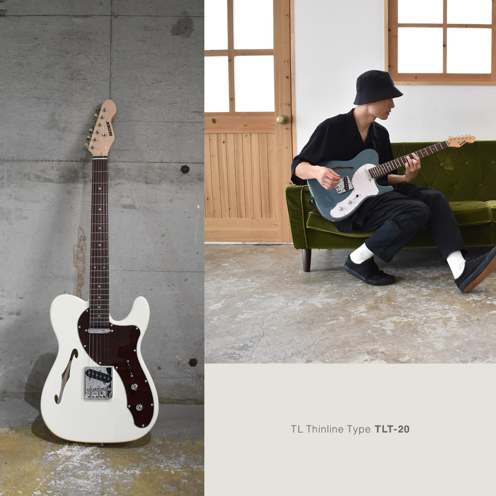 TLシンラインタイプ エレキギター SELDER TLT-20 13点 初心者セット
