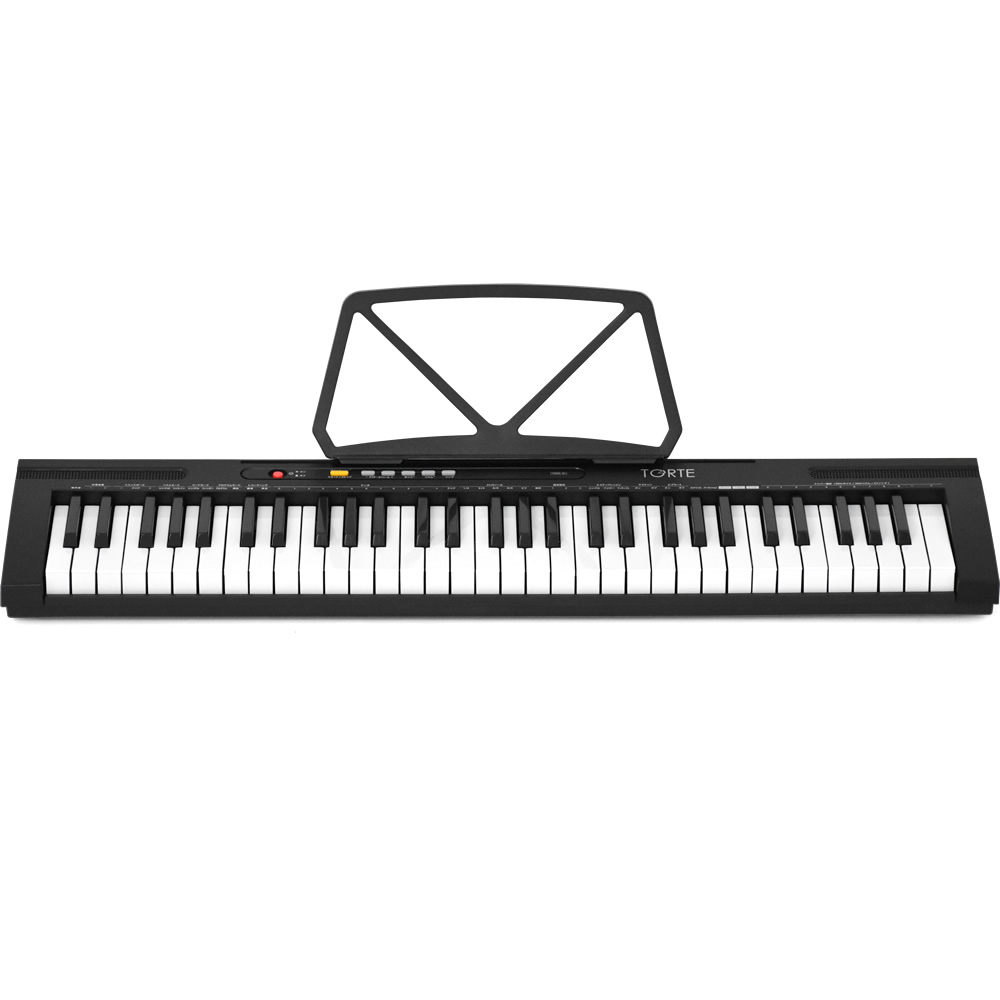 61鍵盤キーボード 超軽量スリム設計 TORTE TSDK-61 本体のみ［トルテ スリム ピアノ 軽量 電子 デジタル TSDK61］