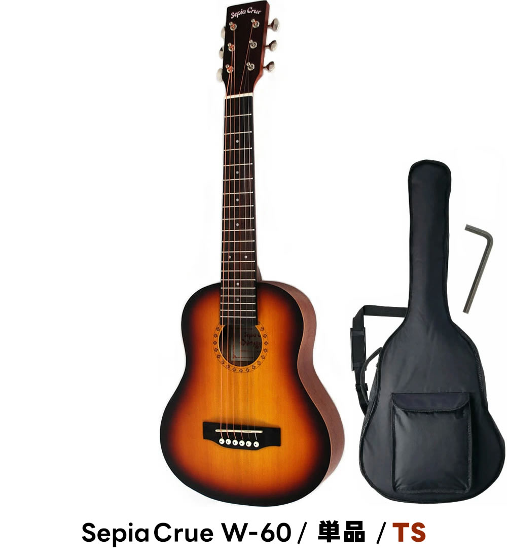 アコースティックミニギター ライトブルー ソフトケース付き アコースティックミニギター ライトブルー ソフトケース付き