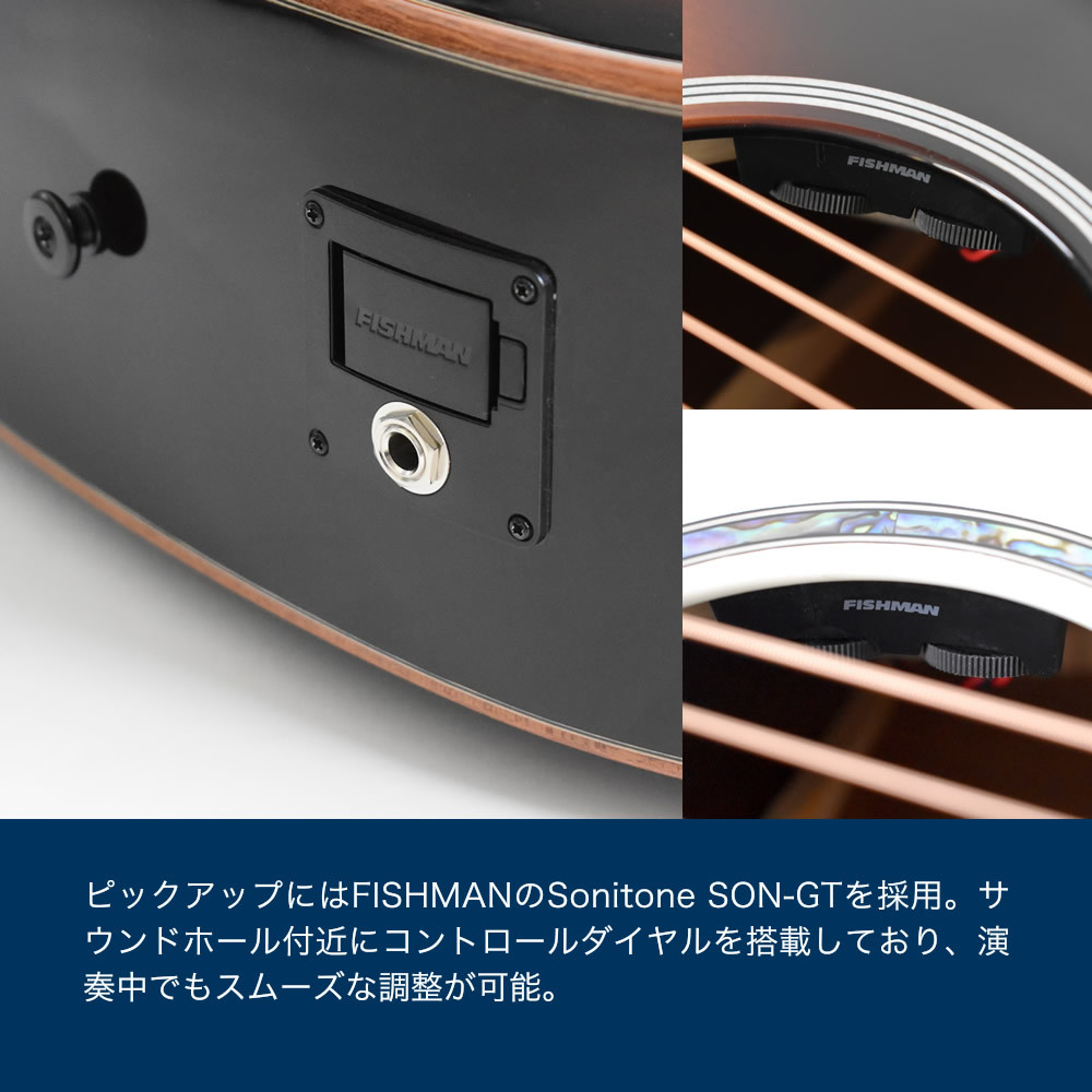エレアコ S.Yairi YAJ-1200E [N] 単品 (ギグバッグ付属) 〔Advanced