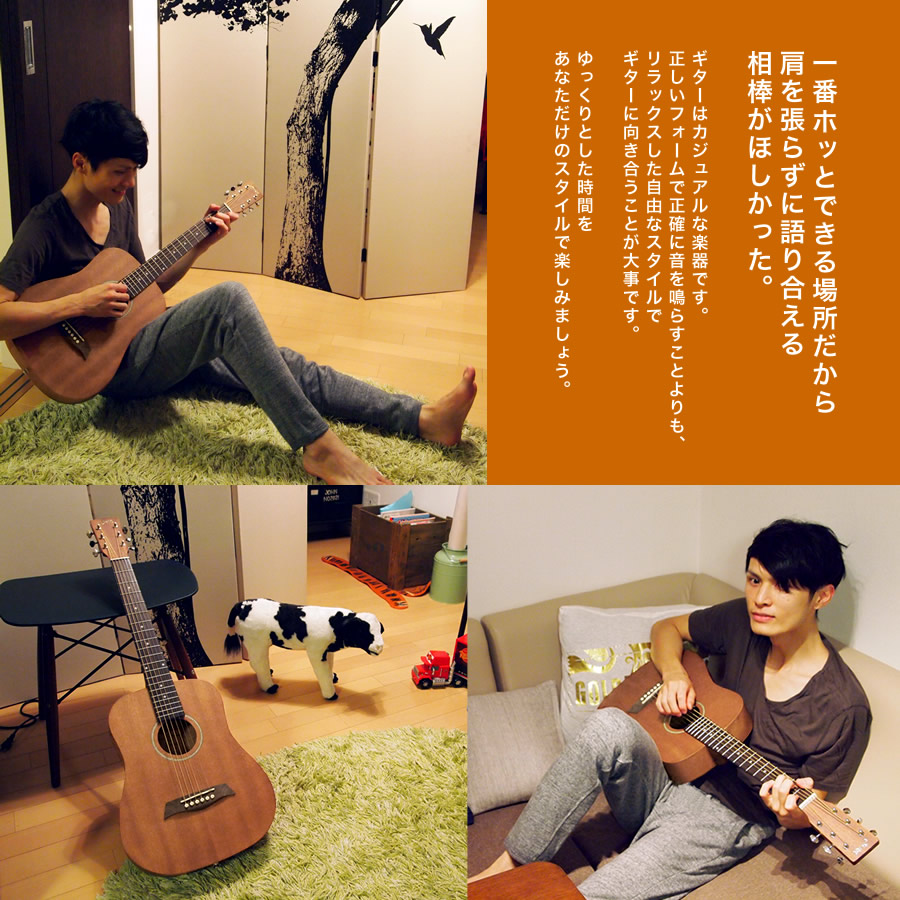 S.Yairi コンパクト アコースティックギター YM-02 単品〔ソフトケース 