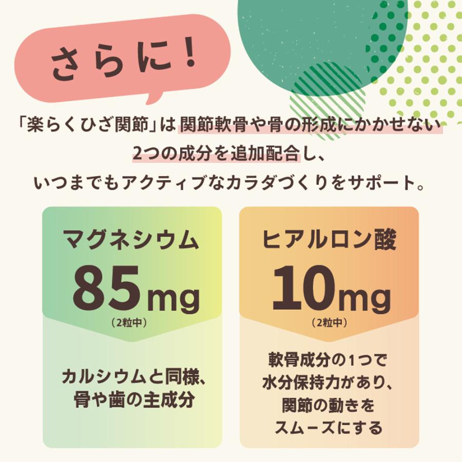 楽らくひざ関節 60粒【株式会社タケイ】【ネコポス便対応】 : さくら