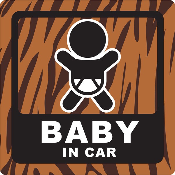 動物柄 ステッカー カーステッカー ベビーインカー キッズインカー Baby In Car アニマル柄 団扇柄 うちわ 赤ちゃん キリン ヒョウ 赤ちゃん乗っています 10cm S005 Stanimaru 櫻井web制作事務所 通販 Yahoo ショッピング