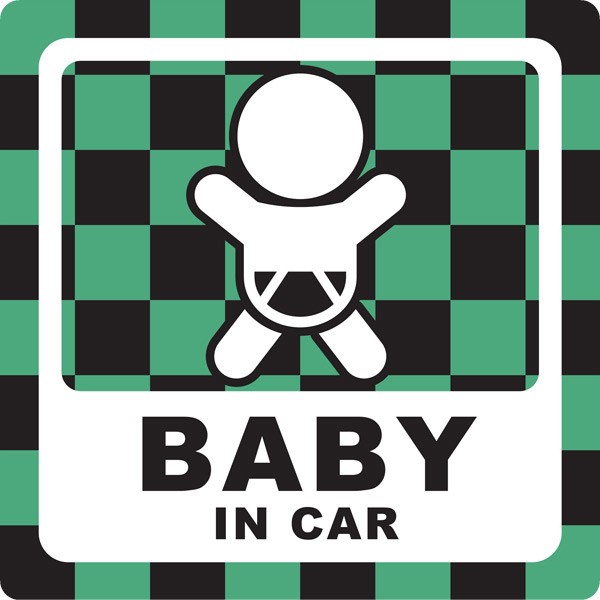 着物柄 カーステッカー ベビーインカー ステッカー キッズインカー Baby In Car 和柄 団扇柄 うちわ 赤ちゃん 市松 麻の葉 赤ちゃん乗っています 10cm S008 Stkimono 櫻井web制作事務所 通販 Yahoo ショッピング