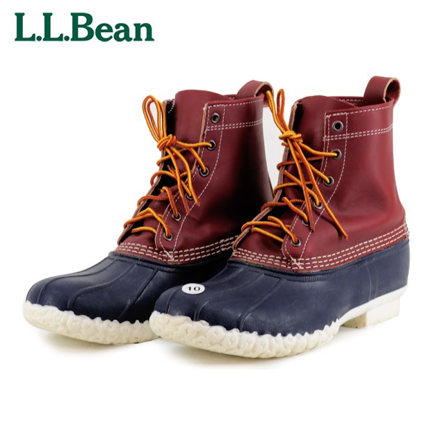 50%OFF エルエルビーン L.L.Bean us10(28cm) size Boots ブーツ ビーンブーツ　6ホール レッド＆ネイビー 正規品