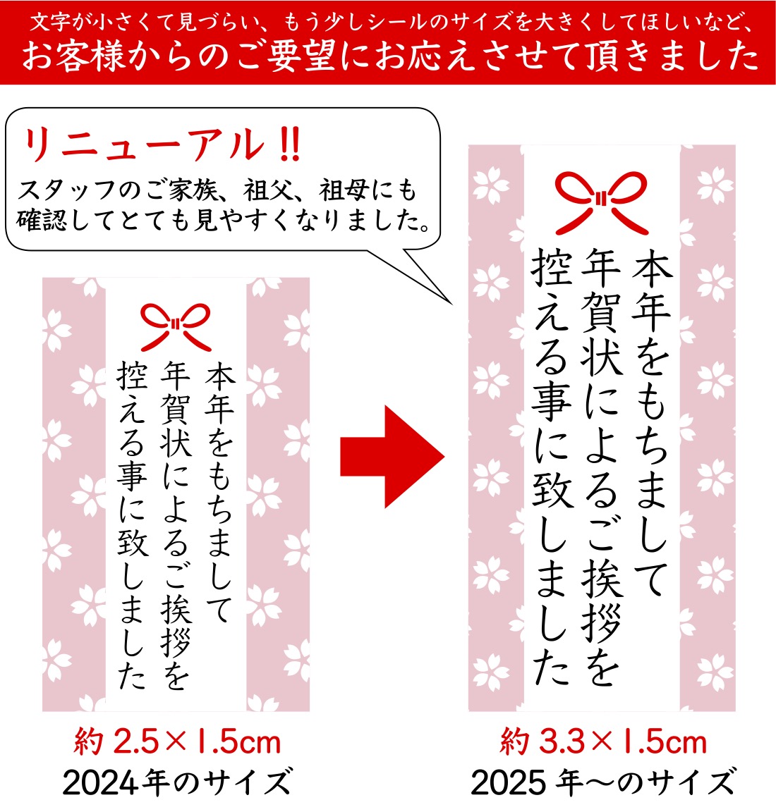 送料無料 36枚組 年賀状じまいシール 2026年 令和8年 年賀状 終