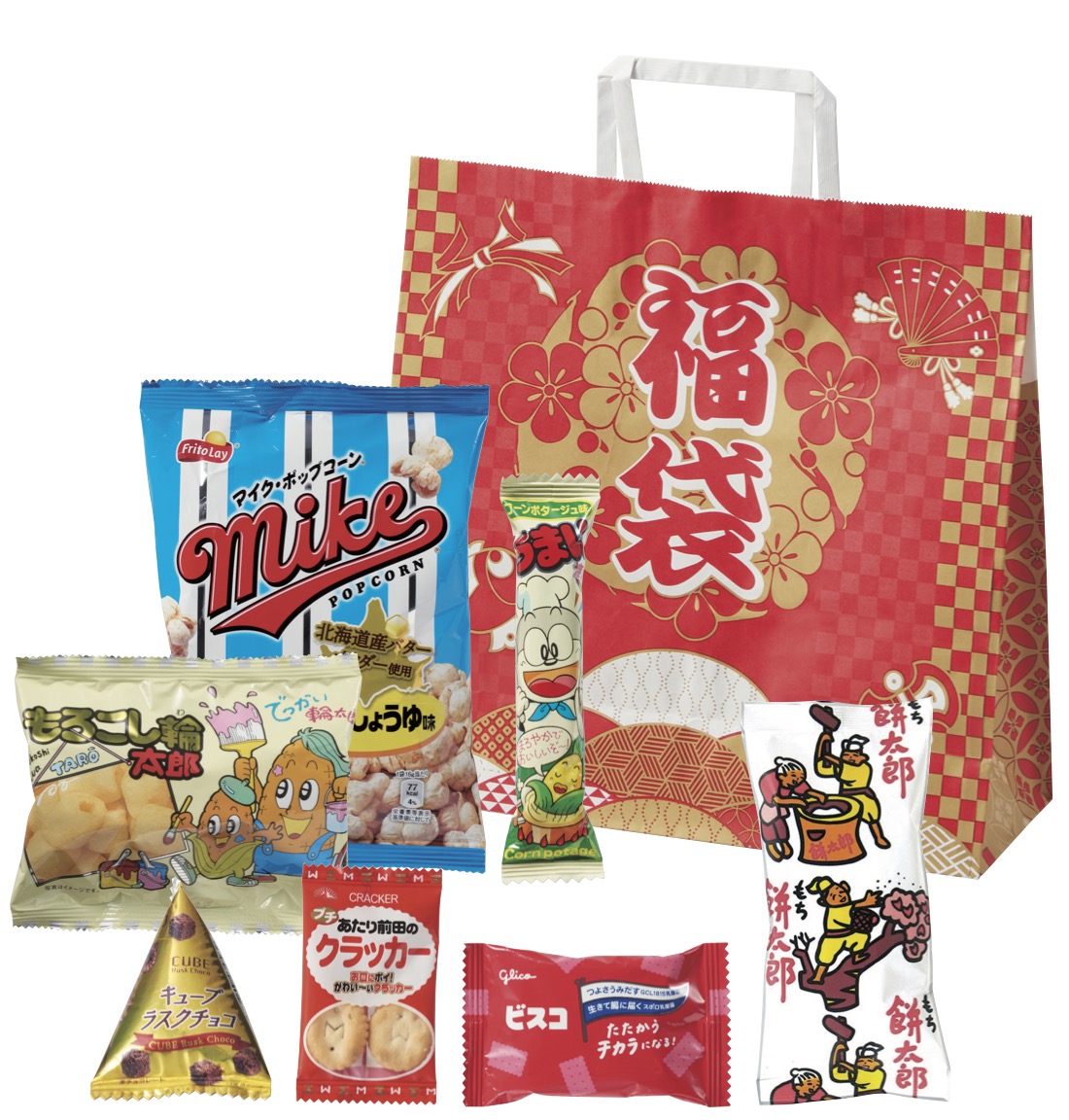 駄菓子福袋 わんぱく7点セット2026年30セット 粗品 プチギフト 福袋