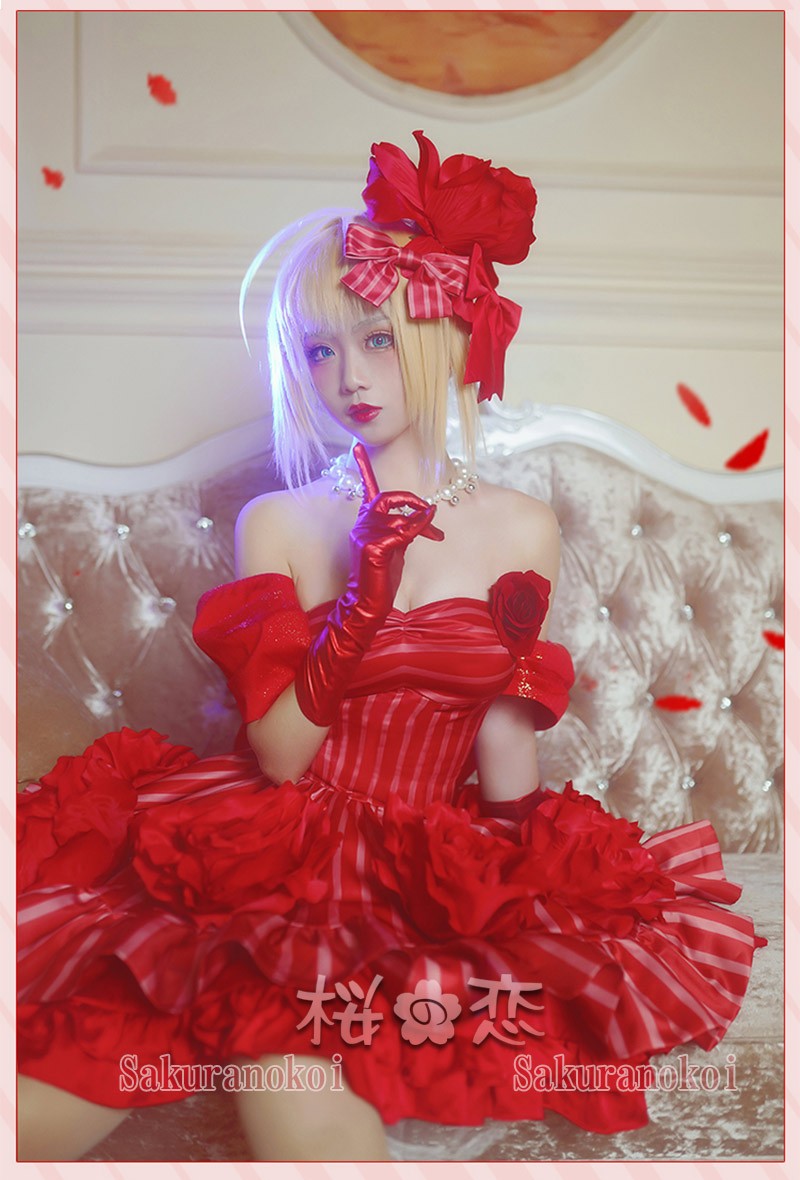 Fate Grand Order コスプレ Fate Extra アイドル皇帝 風 ネロ クラウディウス 風 ワンピース コスプレ衣装 Fgo コスチュームjnc011 Jnc011 桜の恋 通販 Yahoo ショッピング