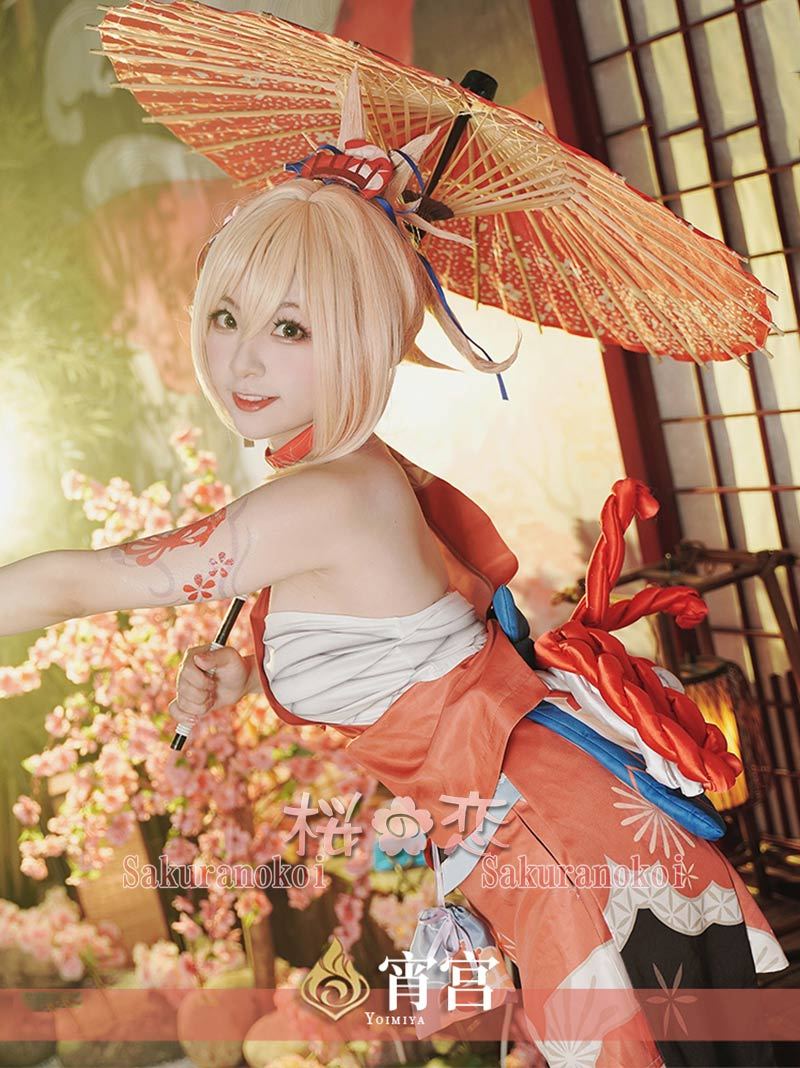 原神 げんしん genshin 稲妻 宵宮 よいみや コスプレ 衣装 cosplay イベント パーティー コスチューム 変装 仮装 mg081