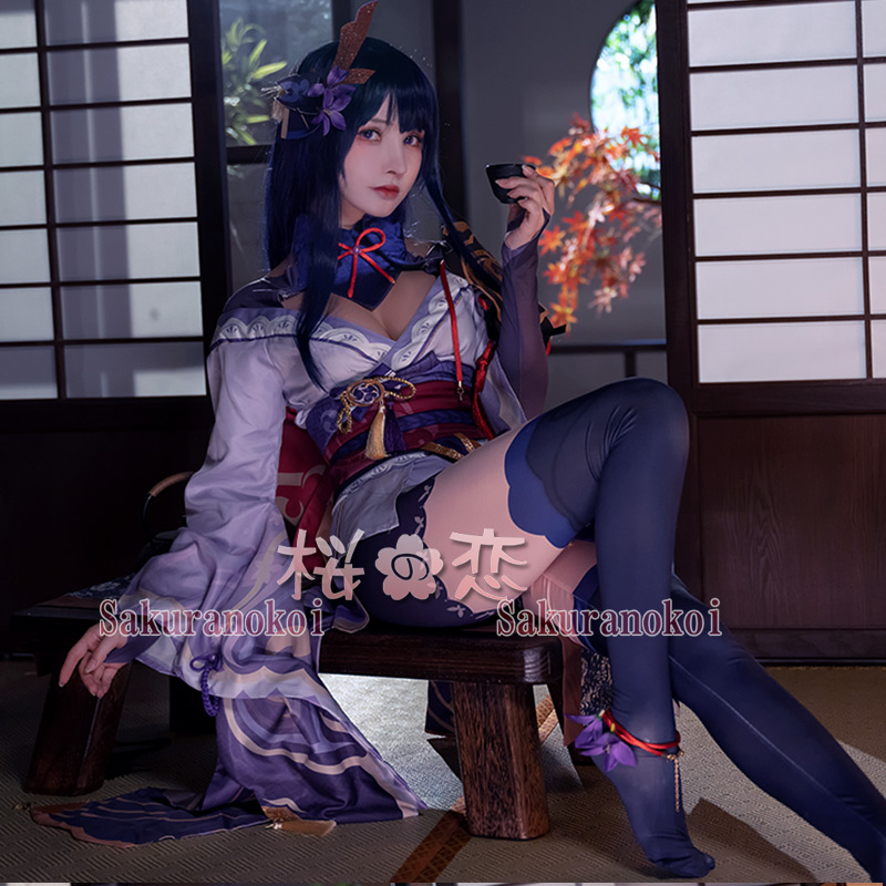 原神 げんしん genshin 稲妻 雷神バアル 雷電将軍（らいでんしょうぐん）コスプレ 衣装 cosplay イベント パーティー コスチューム  変装 仮装 mg091-コスプレ衣装専門店桜の恋、アニメ コスプレ衣装 通販