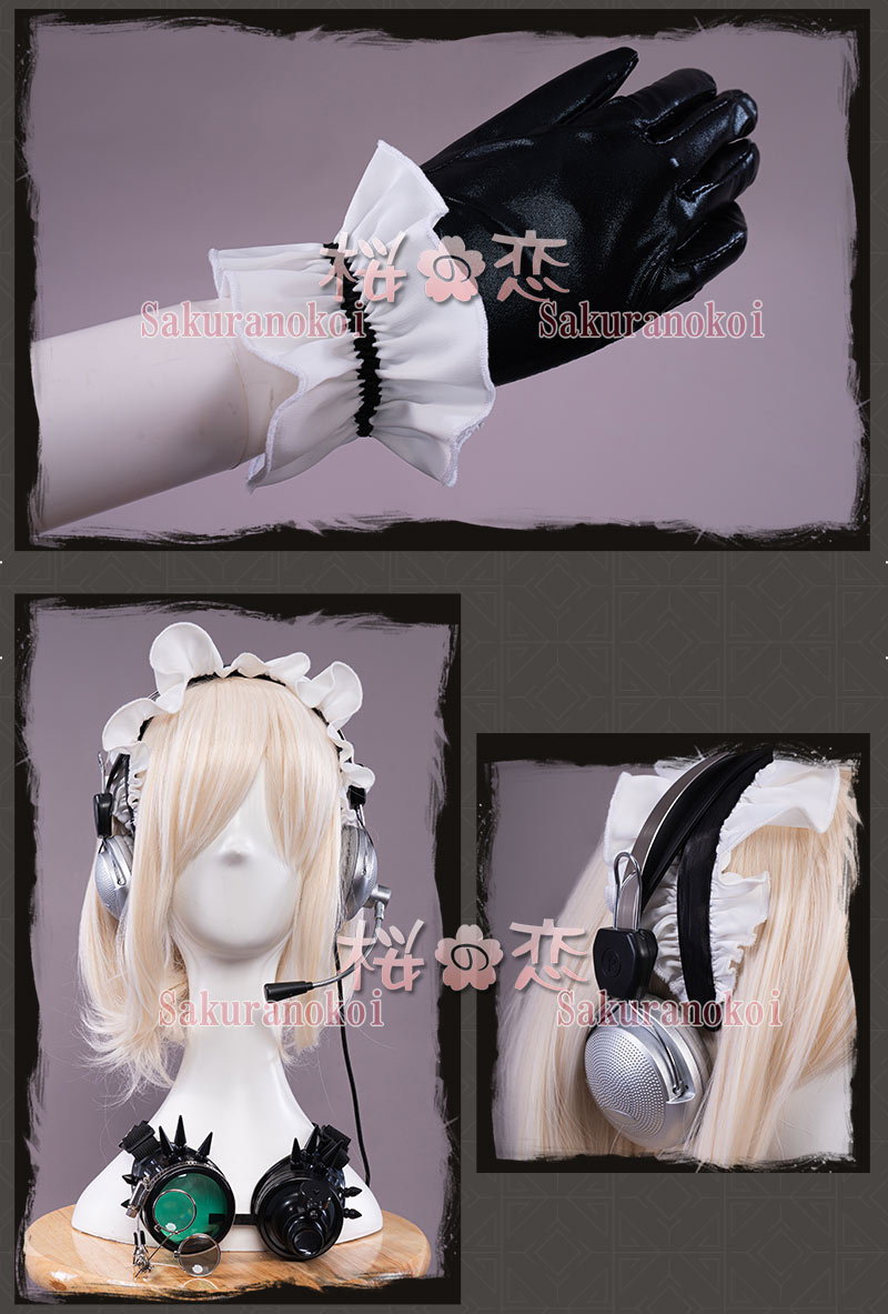 UWOWO Combat maid spade メイド コスプレ ウィッグ付き