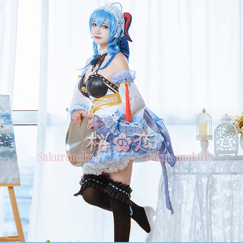 原神 甘雨 メイド服 コスプレ-