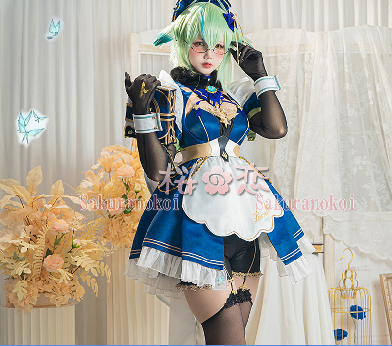 原神 げんしん genshin 砂糖 スクロース メイド コスプレ 衣装 cosplay イベント パーティー コスチューム 変装 仮装 uw1641