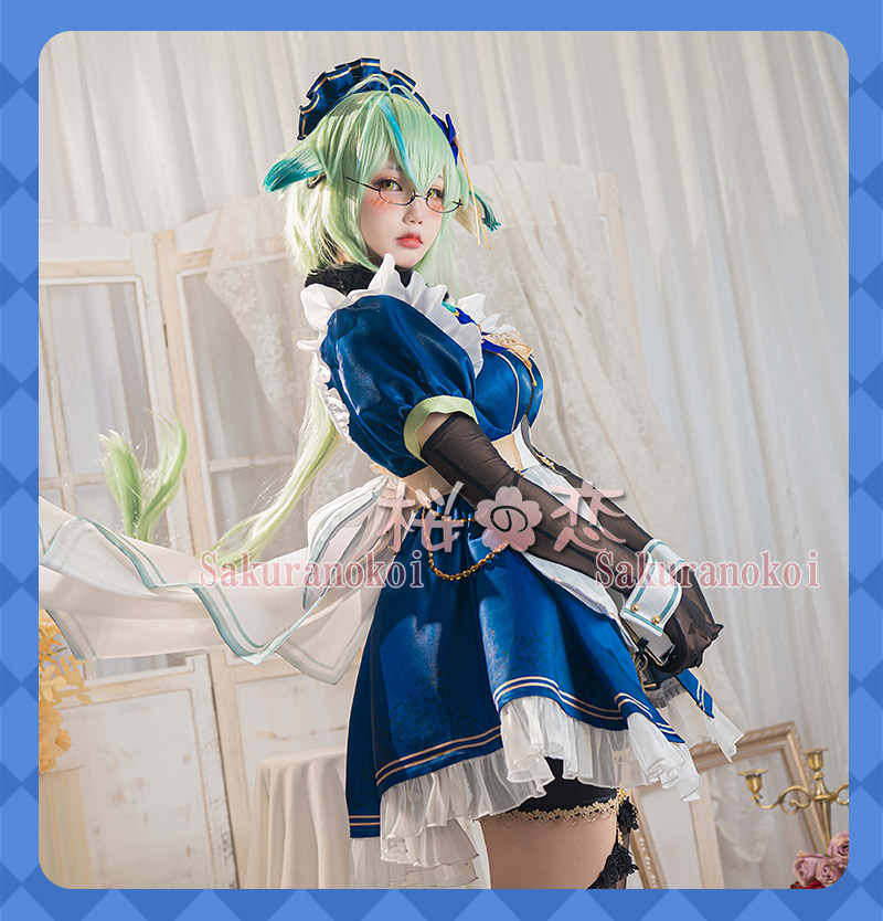 原神 げんしん genshin 砂糖 スクロース メイド コスプレ 衣装 cosplay イベント パーティー コスチューム 変装 仮装 uw1641