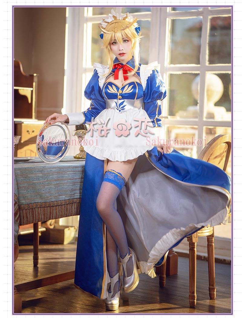 Fate Fgo ランサー アルトリア・オルタ メイド服-