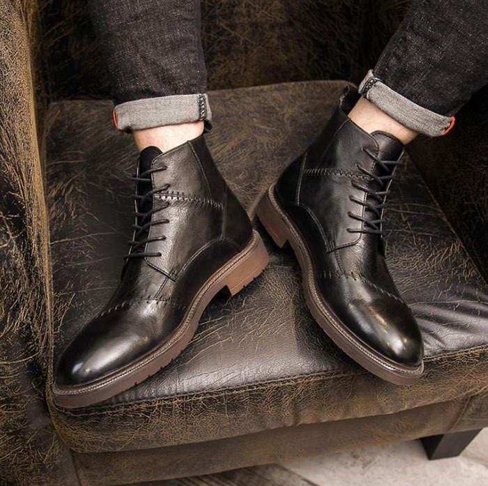 21年秋冬新作 ハイカット ショートブーツ メンズ ワークブーツ サイドジップ 秋冬 大きいサイズ 紳士靴 靴 シューズ モックトゥブーツ フェイクレザー レースアップ ワークブーツ サイズ 41 25 5 Morrismonument Com