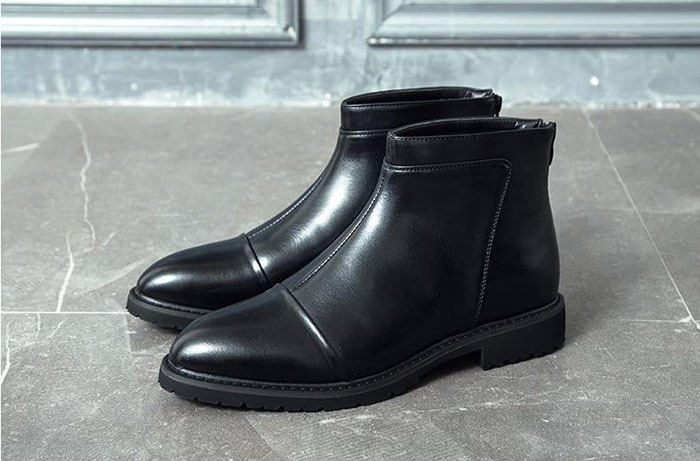 週間売れ筋 ショートブーツ メンズ ワークブーツ ハイカット 秋冬 大きいサイズ 紳士靴 靴 シューズ モックトゥブーツ フェイクレザー ワークブーツ カラー ブラック Hassoncaterers Com