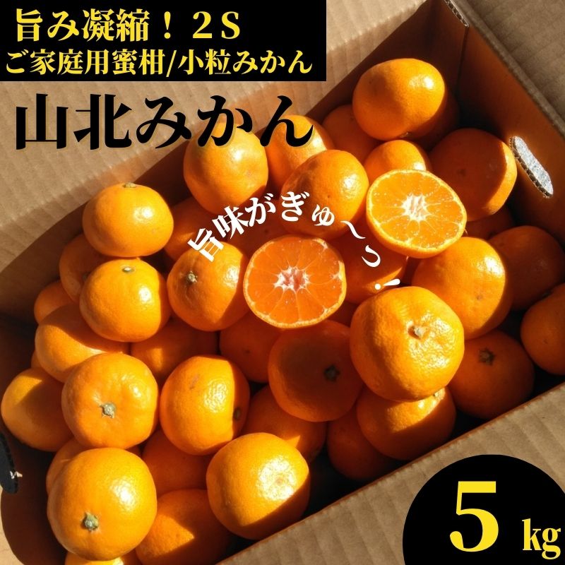 旨み凝縮小粒みかん高知産：山北みかん２Sサイズ5ｋｇ