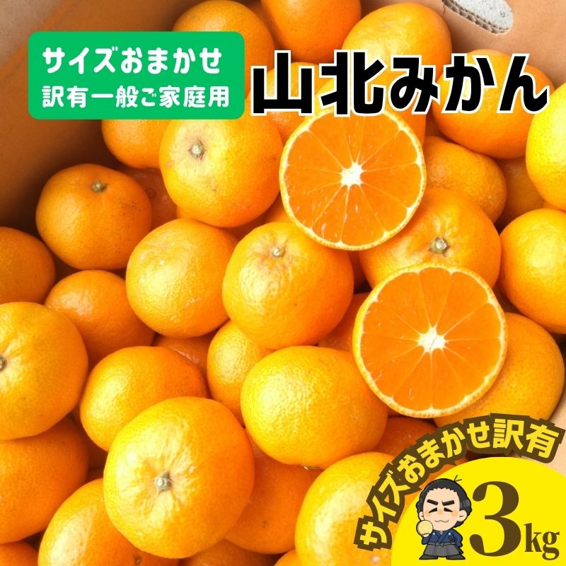 ☆高知産 山北みかん3kg現在人気の小粒S〜2Sが入っています！ ワケ