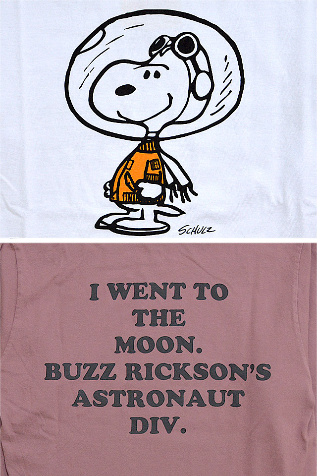 BUZZ×PEANUTSロングTシャツ「ASTRONAUT」 BUZZ RICKSON'S BR69076