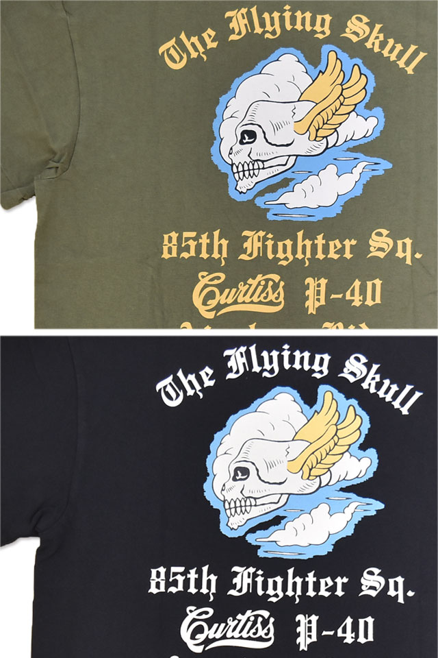 POST EXCHANGE 半袖Tシャツ「85th FIGHTER SQ.」 BUZZ RICKSON