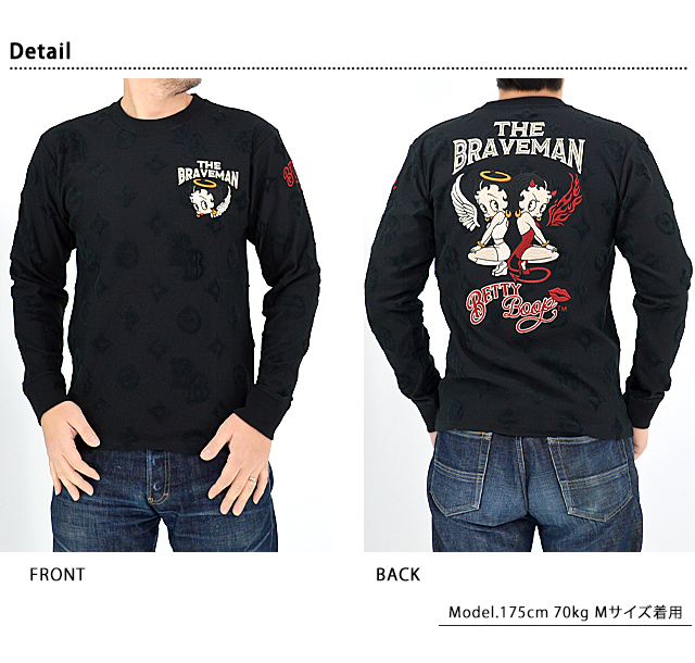 BR×BETTYコラボ 天竺ロングTシャツ The BRAVE-MAN BBB-2303 ブレイブ