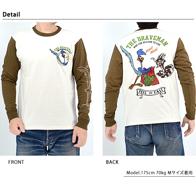 BR×LOONEYコラボ 天竺ロングTシャツ The BRAVE-MAN LTB-2313 ブレイブ