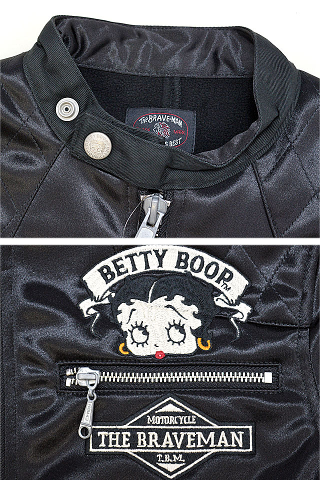 BR×BETTYコラボ ボンディングライダースジャケット The BRAVE-MAN BBB