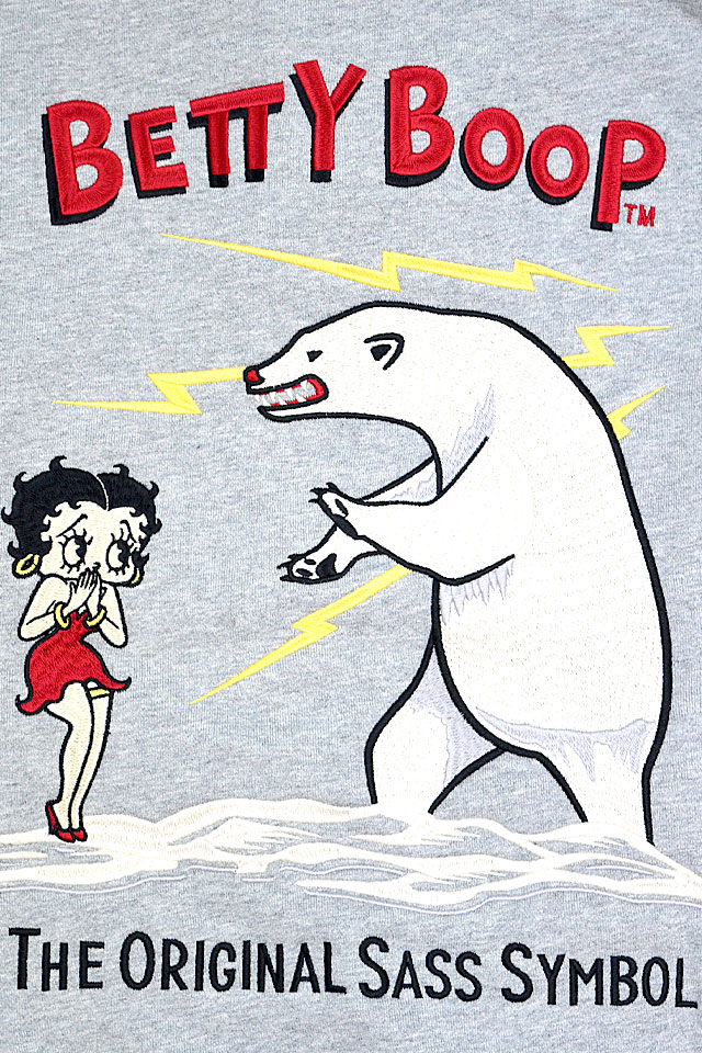 BR×BETTYコラボ 裏毛フルジップスウェットパーカー The BRAVE-MAN BBB