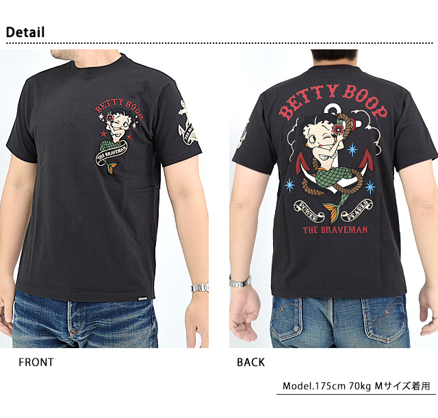 BR×BETTYコラボ 天竺半袖Tシャツ The BRAVE-MAN BBB-2417 ブレイブマン