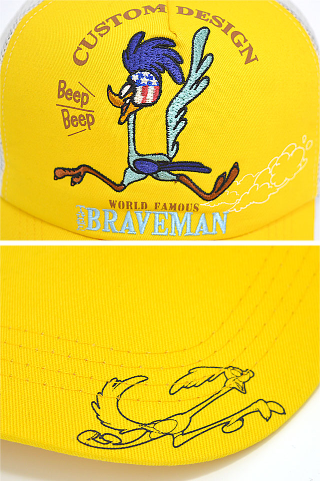 BR×LOONEYコラボ ツイルメッシュキャップ The BRAVE-MAN