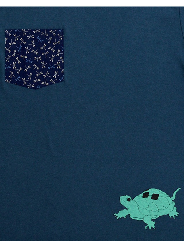 チキリヤ ポケット半袖Tシャツ「ちきり亀」 ちきりや レディース