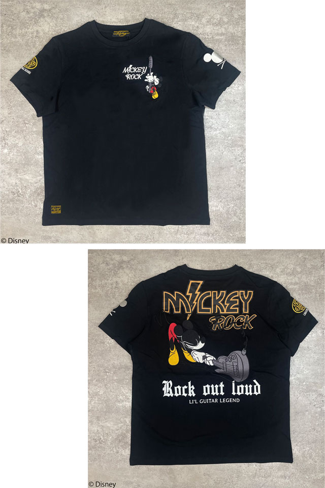 フラッグスタッフ×ミッキー ミッキーロック半袖Tシャツ Flagstaff