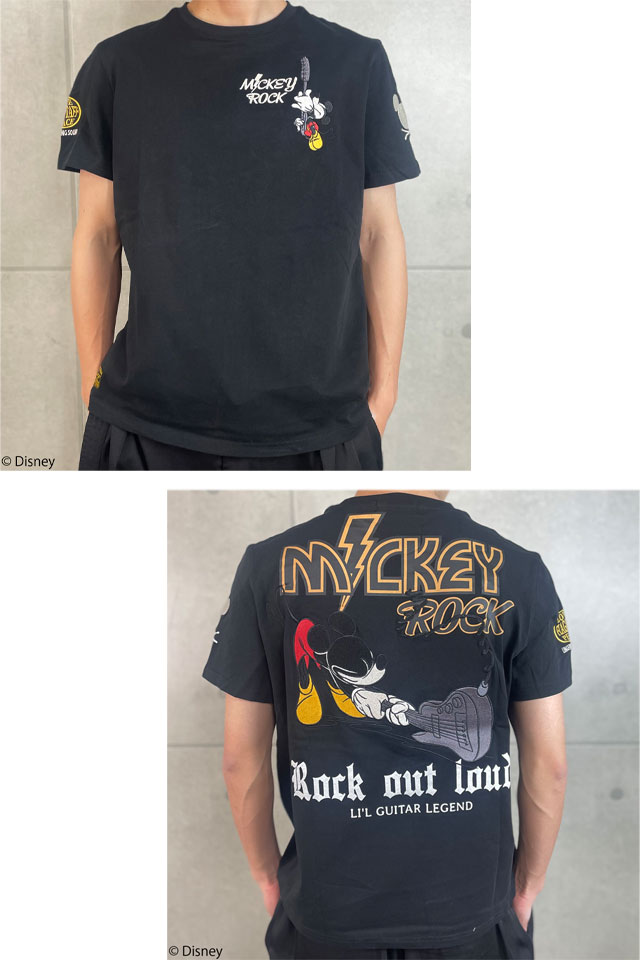 フラッグスタッフ×ミッキー ミッキーロック半袖Tシャツ Flagstaff