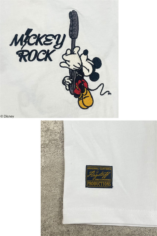 フラッグスタッフ×ミッキー ミッキーロック半袖Tシャツ Flagstaff